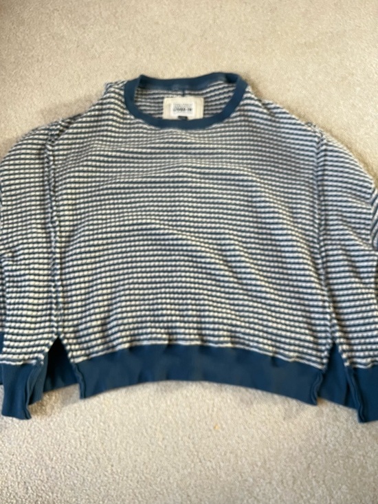 American Eagle Outfitters Sweaters - Classic Blue Stripe Women’s Sweater